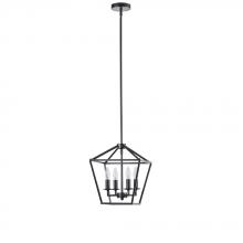 Avista Lighting Inc A4812BK - Avista Stratford Pendent 4-Light Black