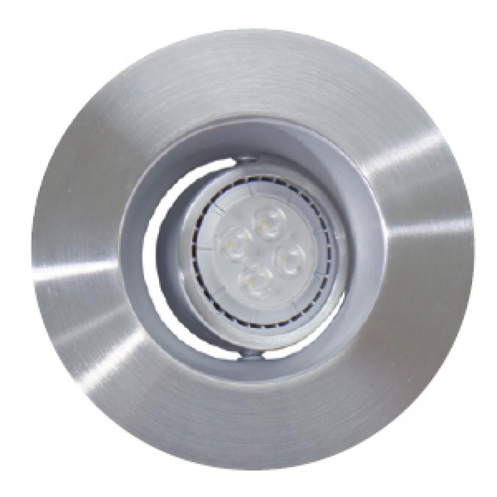 TRADITIONAL RECESSED FIXTURES TRIMS 4IN ROUND SATIN CHROME ALUMINUM