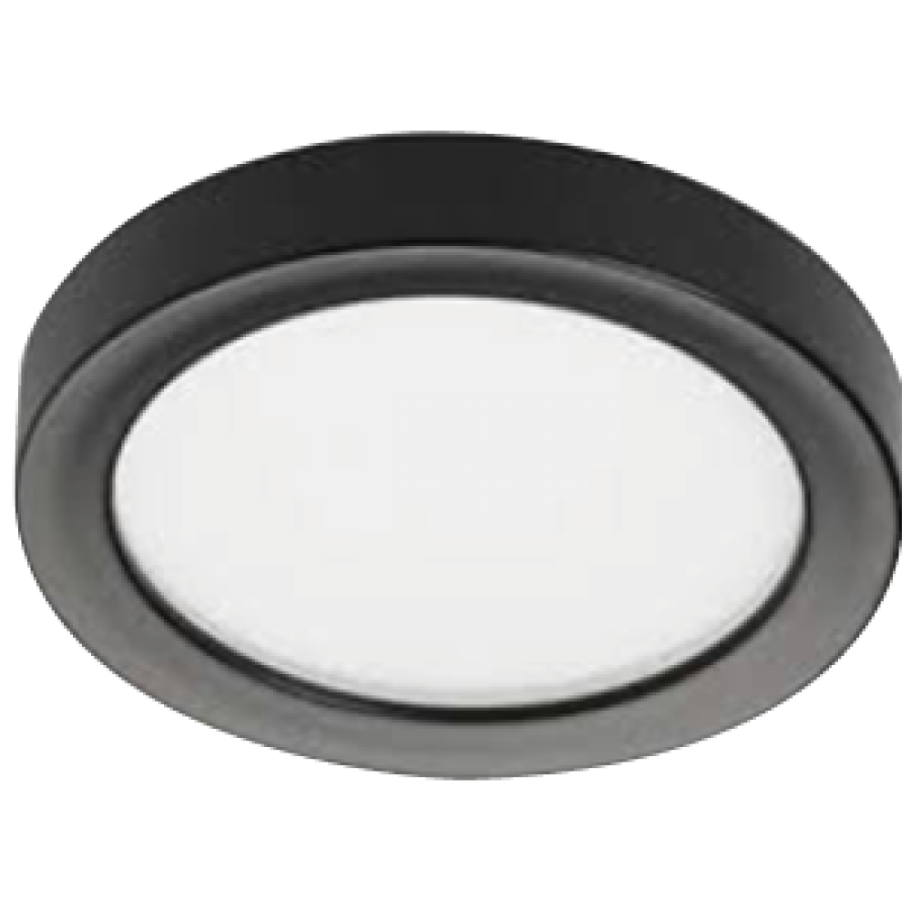 8 IN LED CEILING LUMINAIRE EDGELIT 14 W 120 V 3000K BLACK 1 016 LM ROU ND