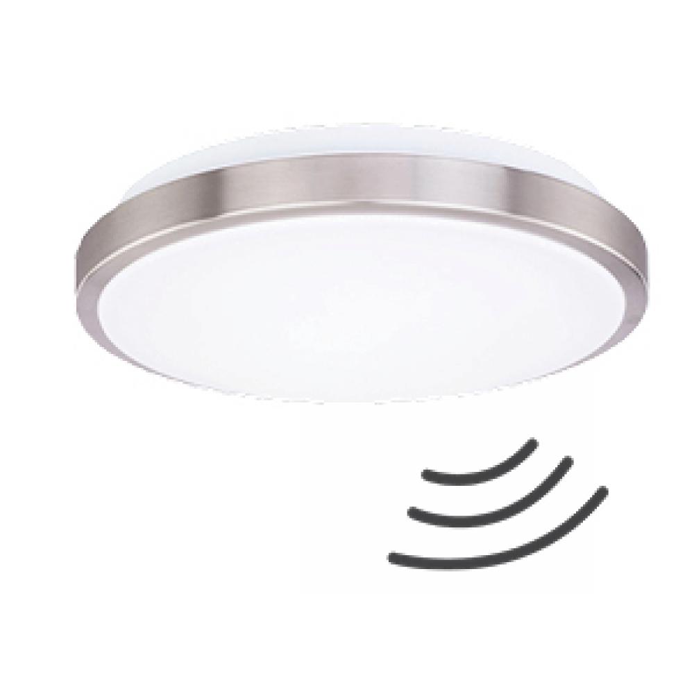 11 IN LED CEILING LUMINAIRE TRI-LEVEL 15 W 120 V 4000K BRUSHED NICKEL 1 100 LM ROUND