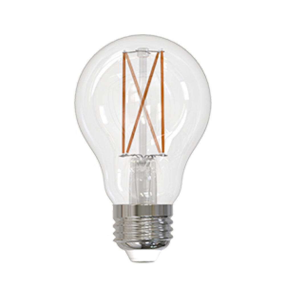 LED Filament Lamp A19 S3 E26 Base 7W 320° 120V 40K Clear Spiral Dim 800L M Standard