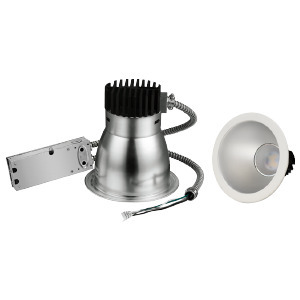 LCR DOWNLIGHT 18W 120-277V 4000K 6IN SILVER BAFFLE ROUND 1624lm