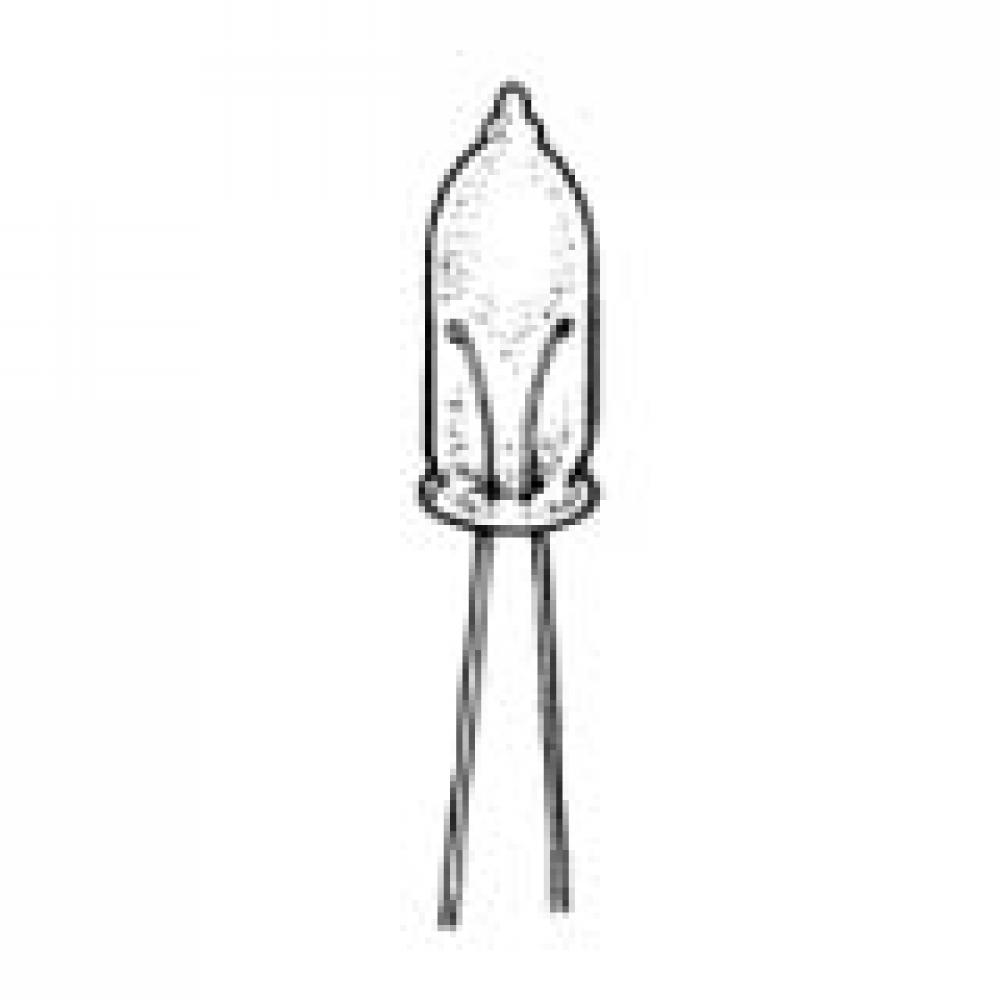 MINIATURE LAMP ANSI:A1A T-2 125V 0.3A WIRE TERMINAL CLEAR STD