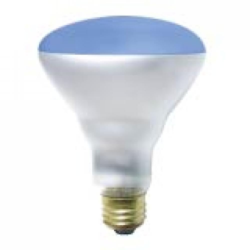 INCANDESCENT COLORED 75W BR30 E26 130V TRANSPARENT BLUE STD