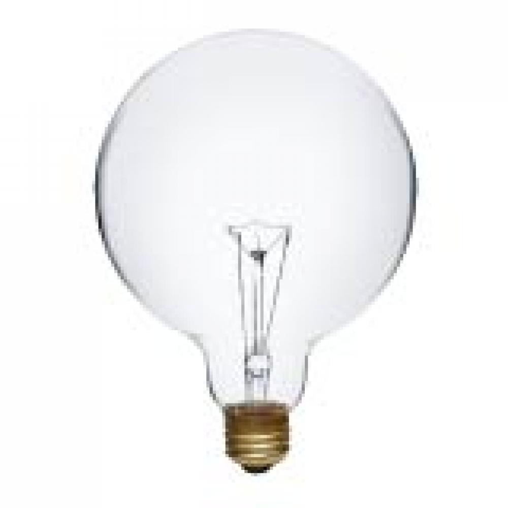 INCANDESCENT 40W G40 E26 130V CLEAR STD