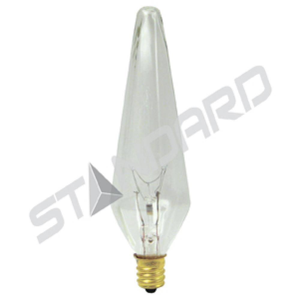 INCANDESCENT HEXAGONAL 40W HX10 E12 130V CLEAR STD