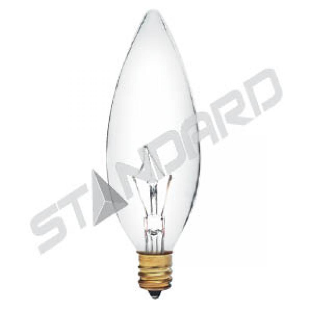 INCANDESCENT 40W B10 E12 120V CLEAR BRITELUX STD