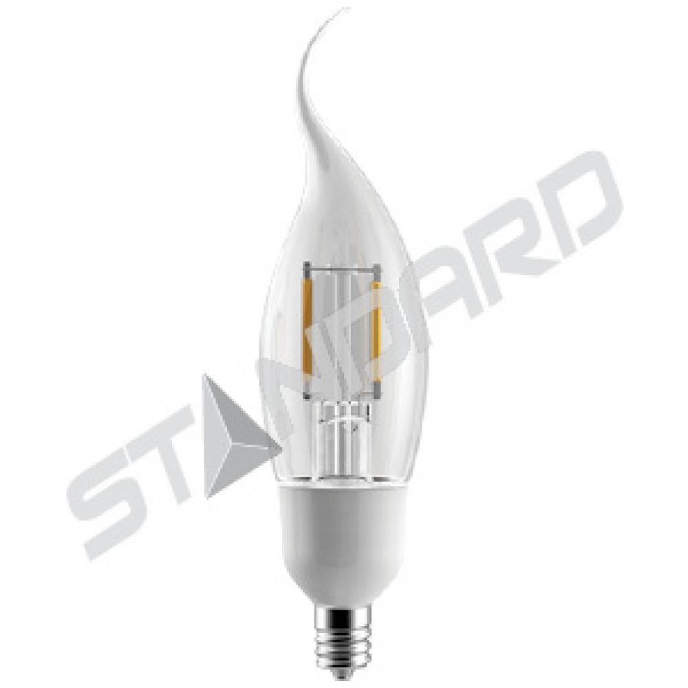 LED Filament Lamp F11 E12 Base 2.5W 120V 27K Dim Standard