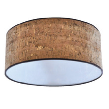 Stanpro (Standard Products Inc.) 65693 - 14 IN LED CEILING SHADE FOR TRADITIONAL CORK ROUND DRUM