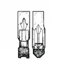 Stanpro (Standard Products Inc.) 50235 - MINIATURE LAMP ANSI:12PSB T-2 12V 0.17A TEL. SLIDE. NO. 5 CLEAR STD