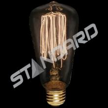 Stanpro (Standard Products Inc.) 59837 - INCANDESCENT VICTORIAN STYLE SQUIRREL CAGE 40W S60 E26 120V CLEAR STD