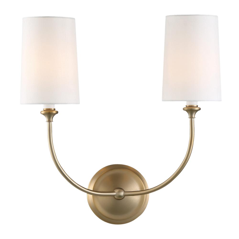 Libby Langdon Sylvan 2 Light Vibrant Gold Sconce