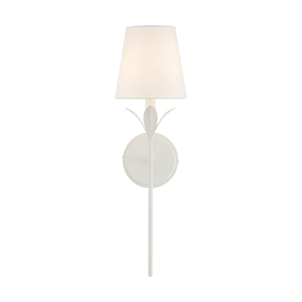 Broche 1 Light Matte White Sconce