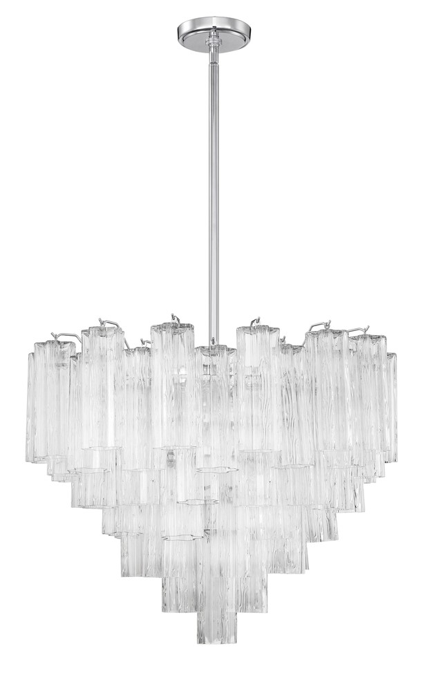 Addis 12 Light Polished Chrome Chandelier