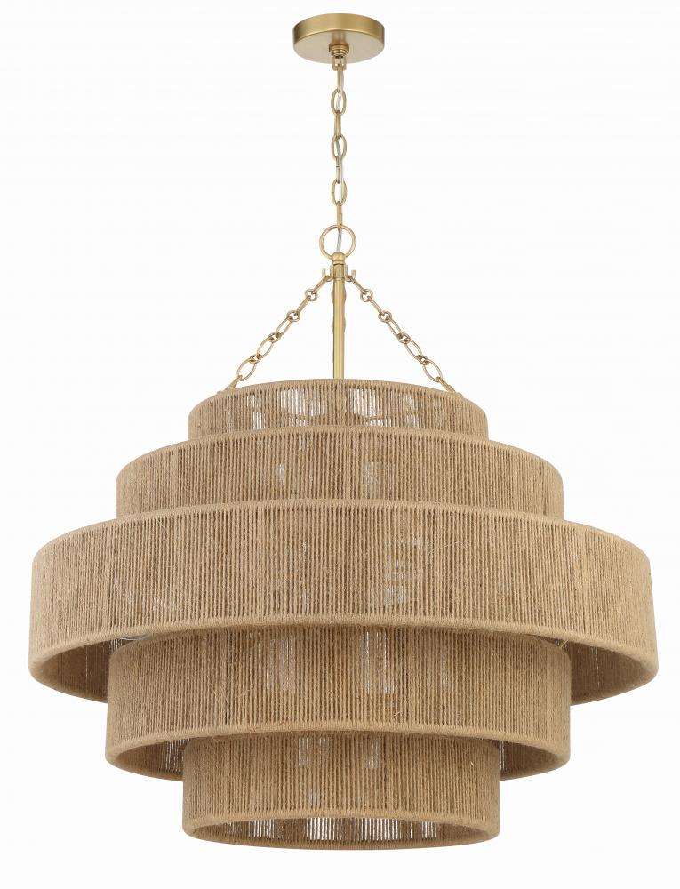 Shyla 20 Light Soft Gold Chandelier