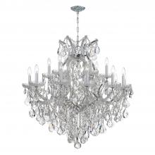  4418-CH-CL-S - Maria Theresa 19 Light Swarovski Strass Crystal Polished Chrome Chandelier