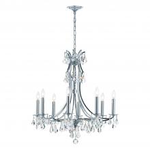 Crystorama 5938-CH-CL-S - Cedar 8 Light Swarovski Strass Crystal Polished Chrome Chandelier