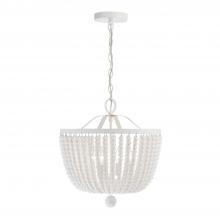 Crystorama 604-MT - Rylee 4 Light Matte White Mini Chandelier