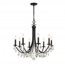 Crystorama 8828-VZ-CL-S - Bridgehampton 8 Light Swarovski Strass Crystal Vibrant Bronze Chandelier