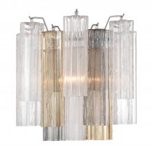 Crystorama ADD-303-CH-AU - Addis 2 Light Polished Chrome Sconce