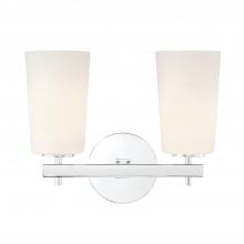 Crystorama COL-102-CH - Colton 2 Light Polished Chrome Bathroom Vanity