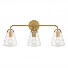 Crystorama VSS-7013-LG - Voss 3 Light Luxe Gold Bathroom Vanity