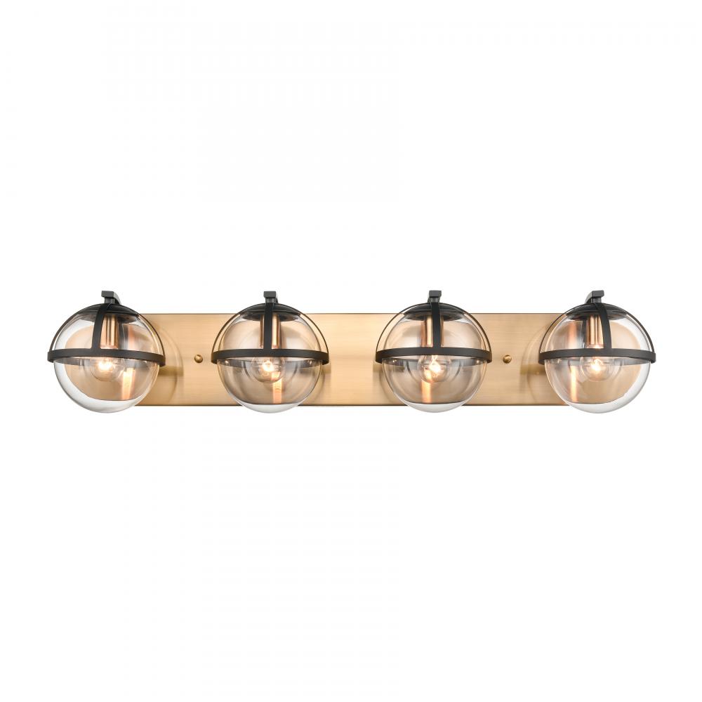 Davenay 31'' Wide 4-Light Vanity Light - Satin Brass