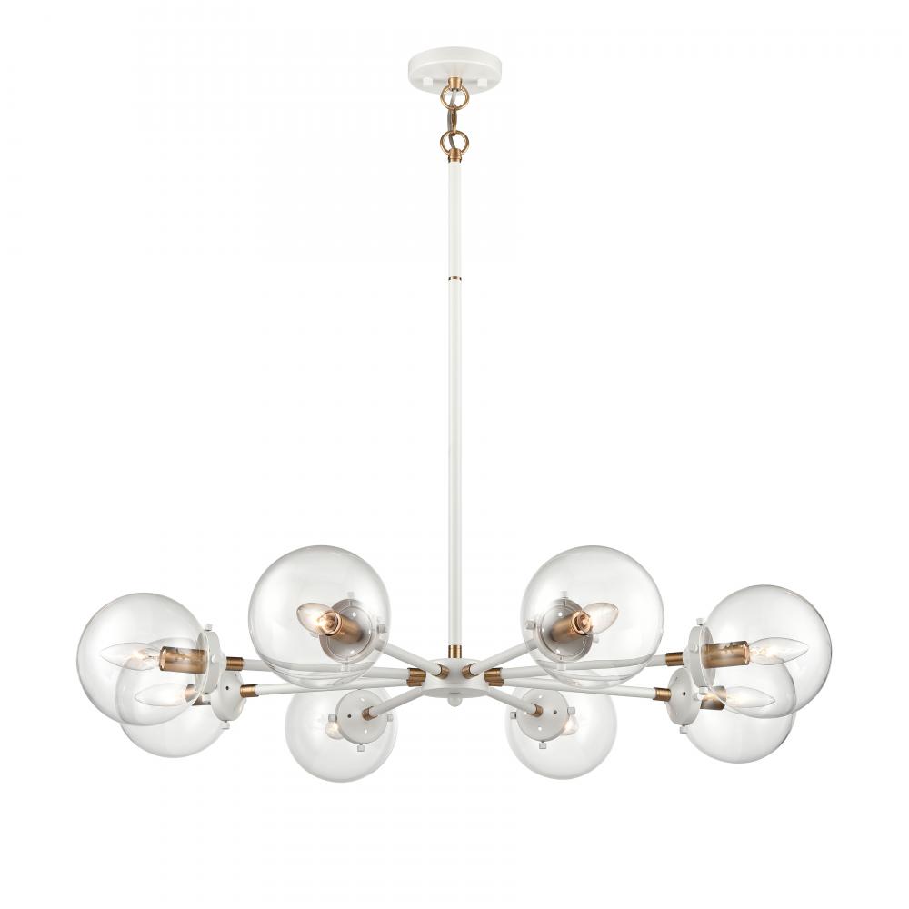 Boudreaux 36'' Wide 8-Light Chandelier - Matte White