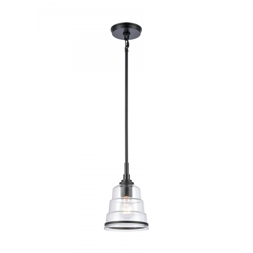 Boyer 6.5'' Wide 1-Light Mini Pendant - Matte Black