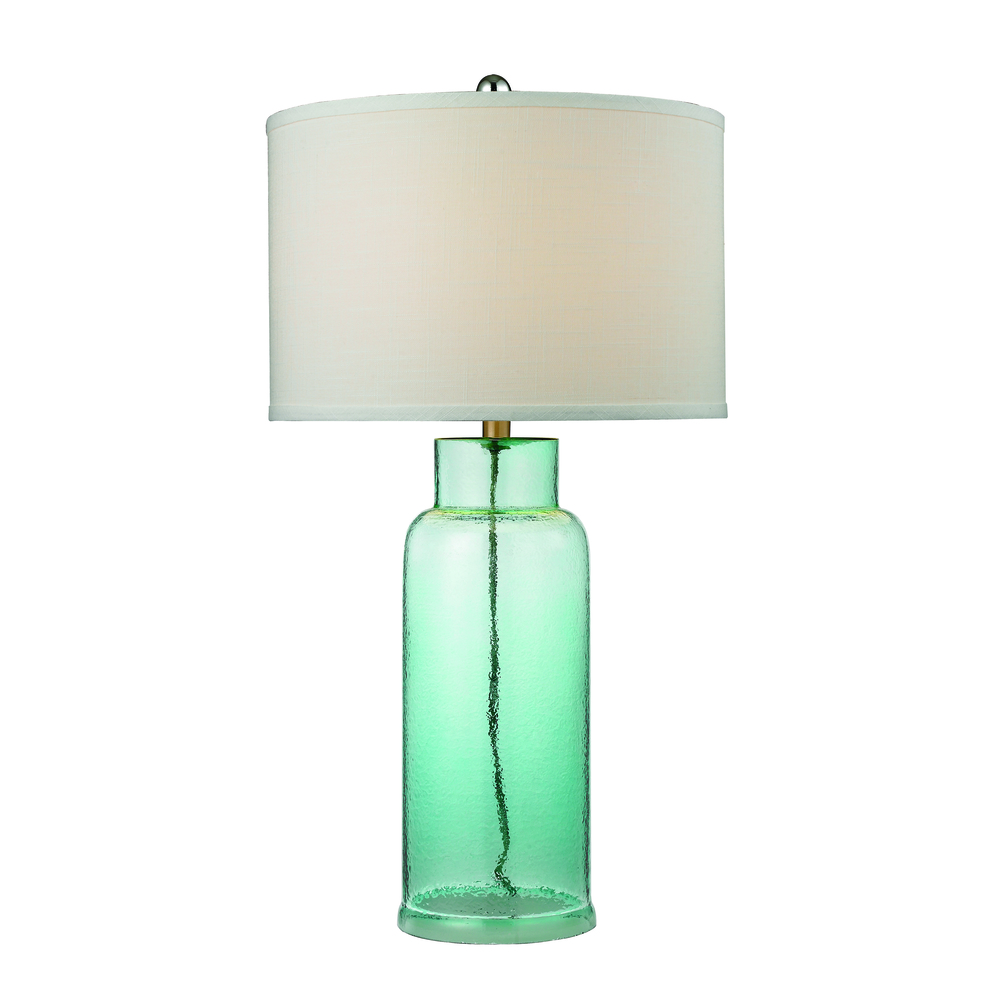 Seafoam Green Water Glass Table Lamp