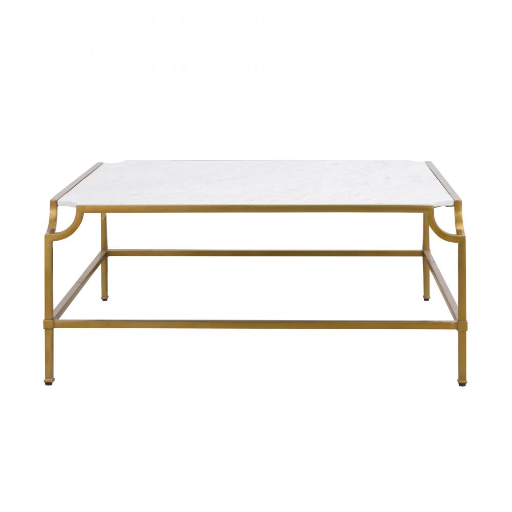 Blain Coffee Table - Antique Brass