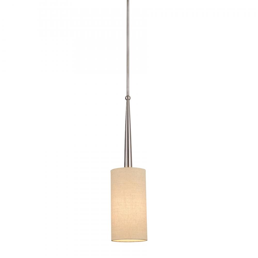 Allure 1-Light Pendant in Brushed Nickel