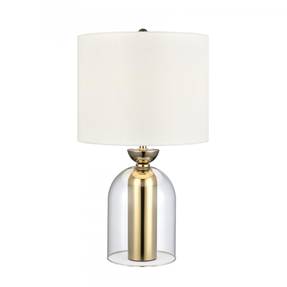 Park Plaza 21'' High 1-Light Table Lamp - Clear