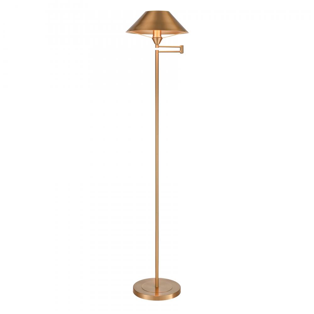 Arcadia 63'' High 1-Light Floor Lamp - Aged Brass