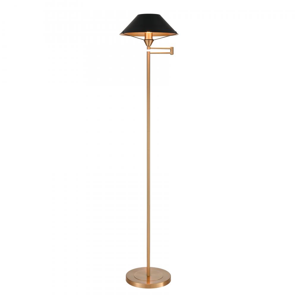 Arcadia 63'' High 1-Light Floor Lamp - Aged Brass