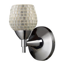 ELK Home Plus 10150/1PC-SLV - Celina 1-Light Wall Lamp in Polished Chrome with Silver Glass