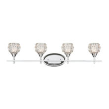 ELK Home Plus 10822/4 - Kersey 4-Light Vanity Light in Polished Chrome with Clear Crystal