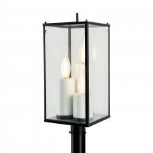 ELK Home Plus 1152-MB-CL - Back Bay 23.25'' High 3-Light Outdoor Post Light - Matte Black