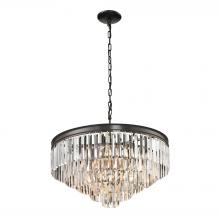 ELK Home Plus 14214/5+1 - Palacial 5+1-Light Chandelier in Oil Rubbed Bronze with Clear Crystal