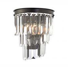 ELK Home Plus 14215/1 - Palacial 1-Light Sconce in Oil Rubbed Bronze with Clear Crystal