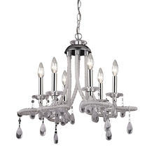 ELK Home Plus 144-029 - 6-Light Mini Chandelier in Clear Acrylic