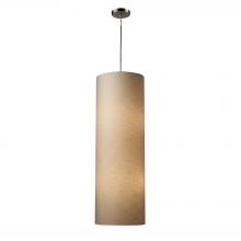 ELK Home Plus 20160/4 - Fabric Cylinders 4-Light Mini Pendant in Satin Nickel with 1 Shade