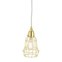 ELK Home Plus 225053 - Gold Wire Barrel Pendant Light