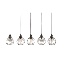 ELK Home Plus 225064 - Wire Ball 5-Light Linear Mini Pendant Fixture