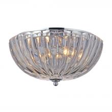 ELK Home Plus 31241/2 - Crystal Flushmounts 2-Light Flush Mount in Polished Chrome with Clear Crystal