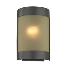 ELK Home Plus 5181WS/10 - Thomas - 1-Light Wall Sconce in Oil Rubbed Bronze with Light Amber Glass