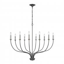 ELK Home Plus 63098/10 - Madeline 45'' Wide 10-Light Chandelier - Dark Gray