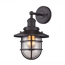 ELK Home Plus 66366/1 - Seaport 1-Light Wall Lamp in Oil Rubbed Bronze with Clear Glass
