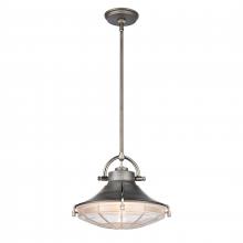 ELK Home Plus 67766/1 - Urbanite 13'' Wide 1-Light Pendant - Weathered Zinc