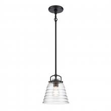 ELK Home Plus 67875/1 - Current 8'' Wide 1-Light Pendant - Matte Black